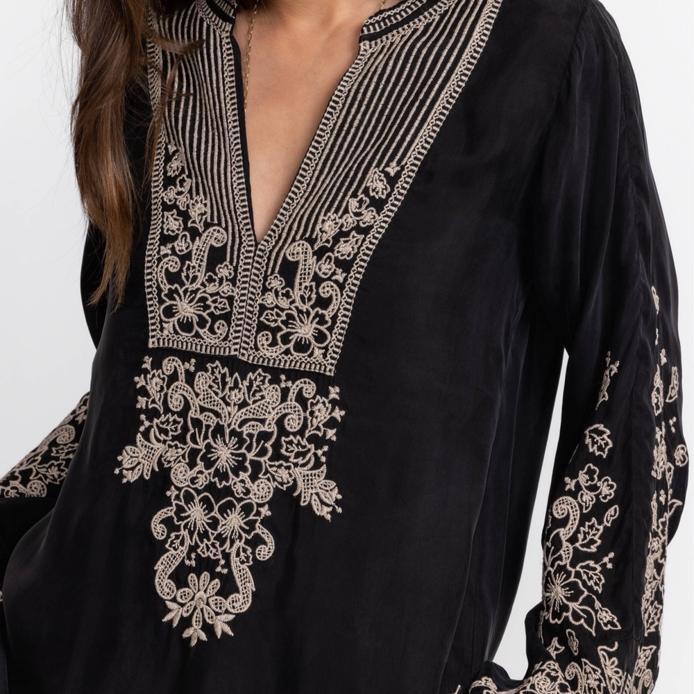 Johnny Was Biya heavily embroidered Tempest blouse NWT - Picture 5 of 13